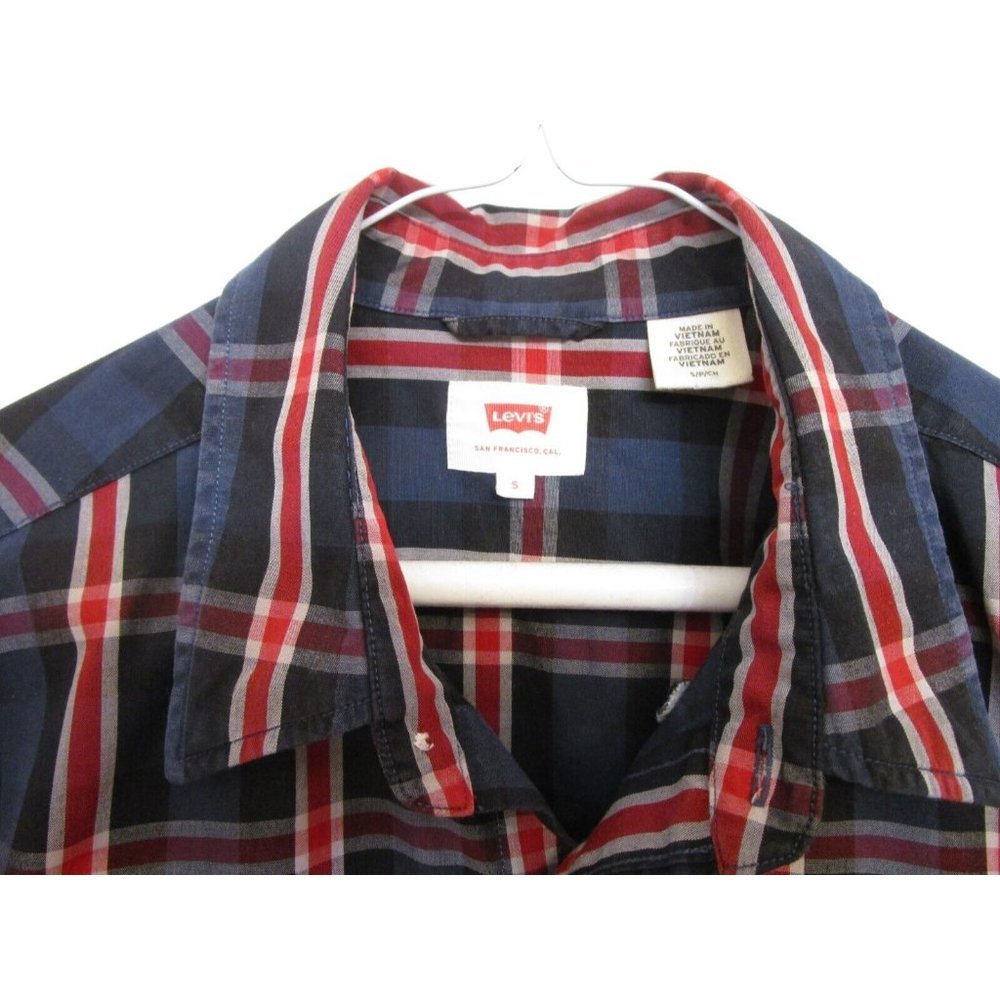 Levi's Men/Youth Long Sleeve Plaid Style Button Down Dress/Casual Shirt - Small - Picture 3 of 9
